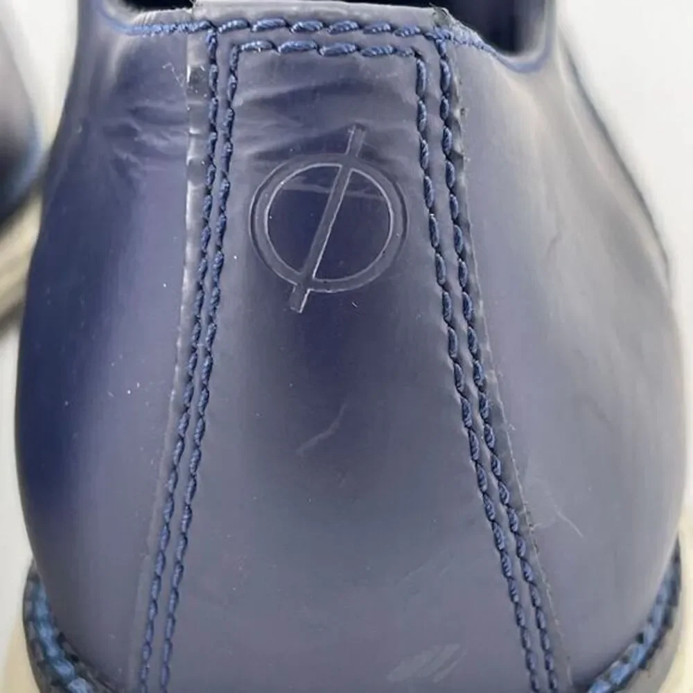 Cole Haan Navy Blue Leather Grand Plain Toe Oxford‎ Casual Shoe SIze